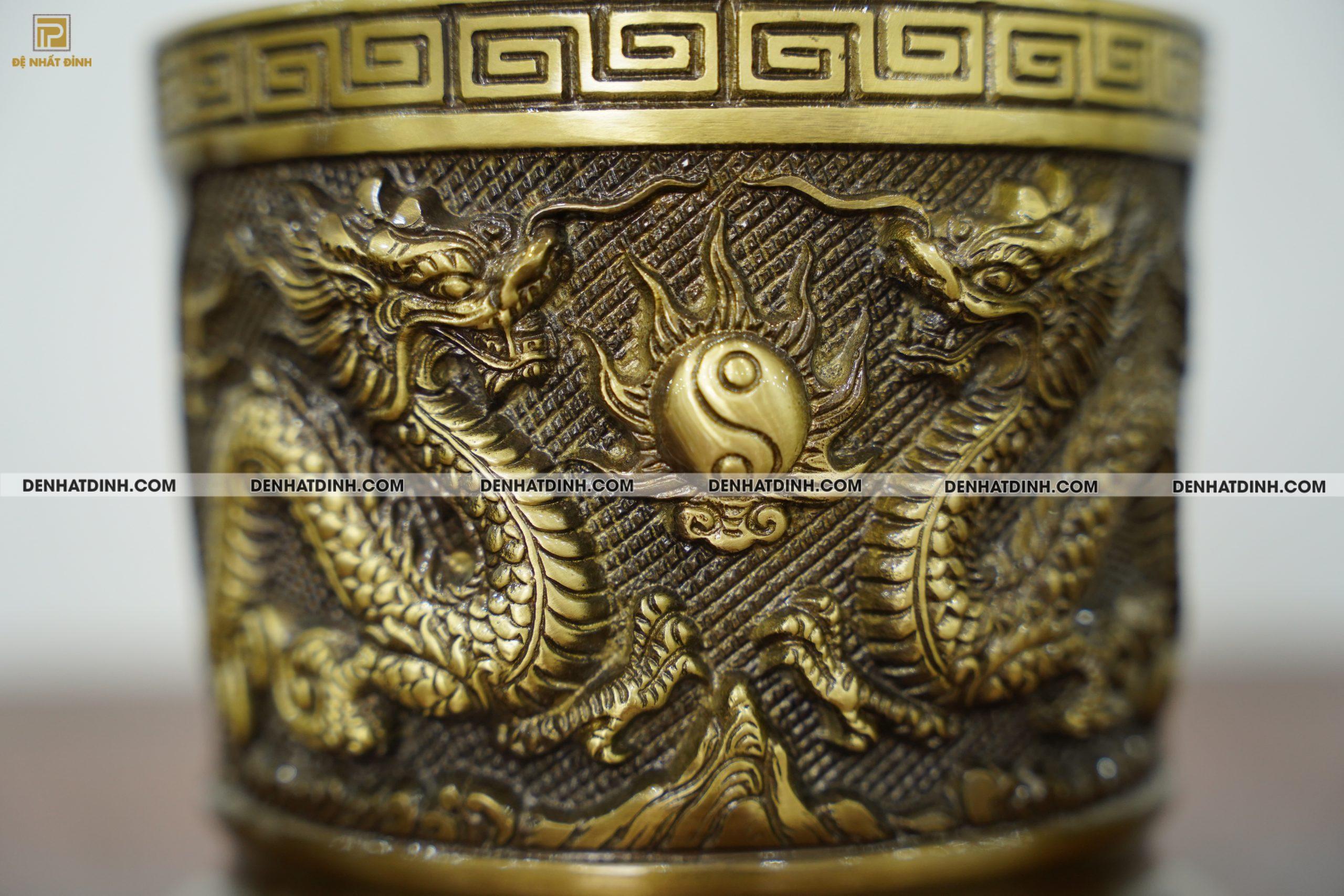 Bát hương bằng đồng 14 hun cổ CN - Ảnh 5