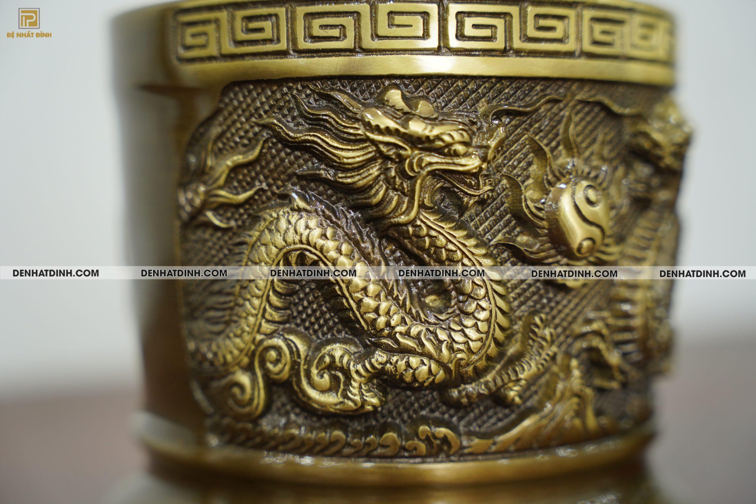 Bát hương bằng đồng 14 hun cổ CN - Ảnh 4