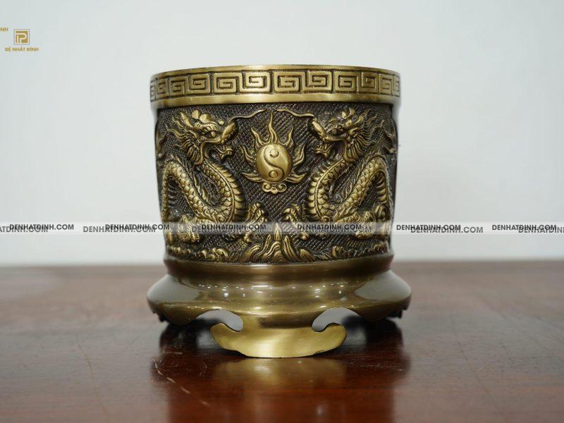 Bát hương bằng đồng Catut màu hun cổ CN đường kính từ 14cm đến 35cm