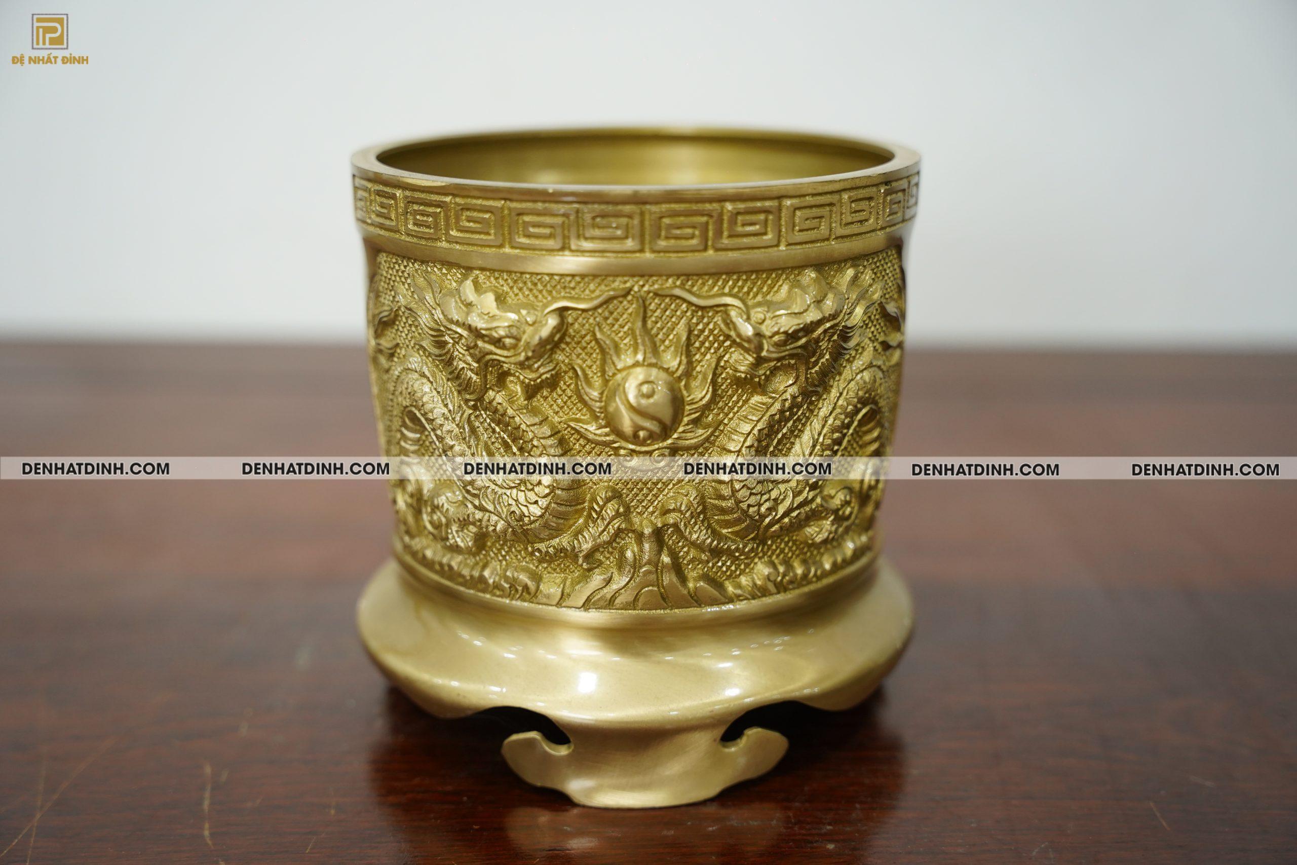 Bát hương bằng đồng 14 Mộc