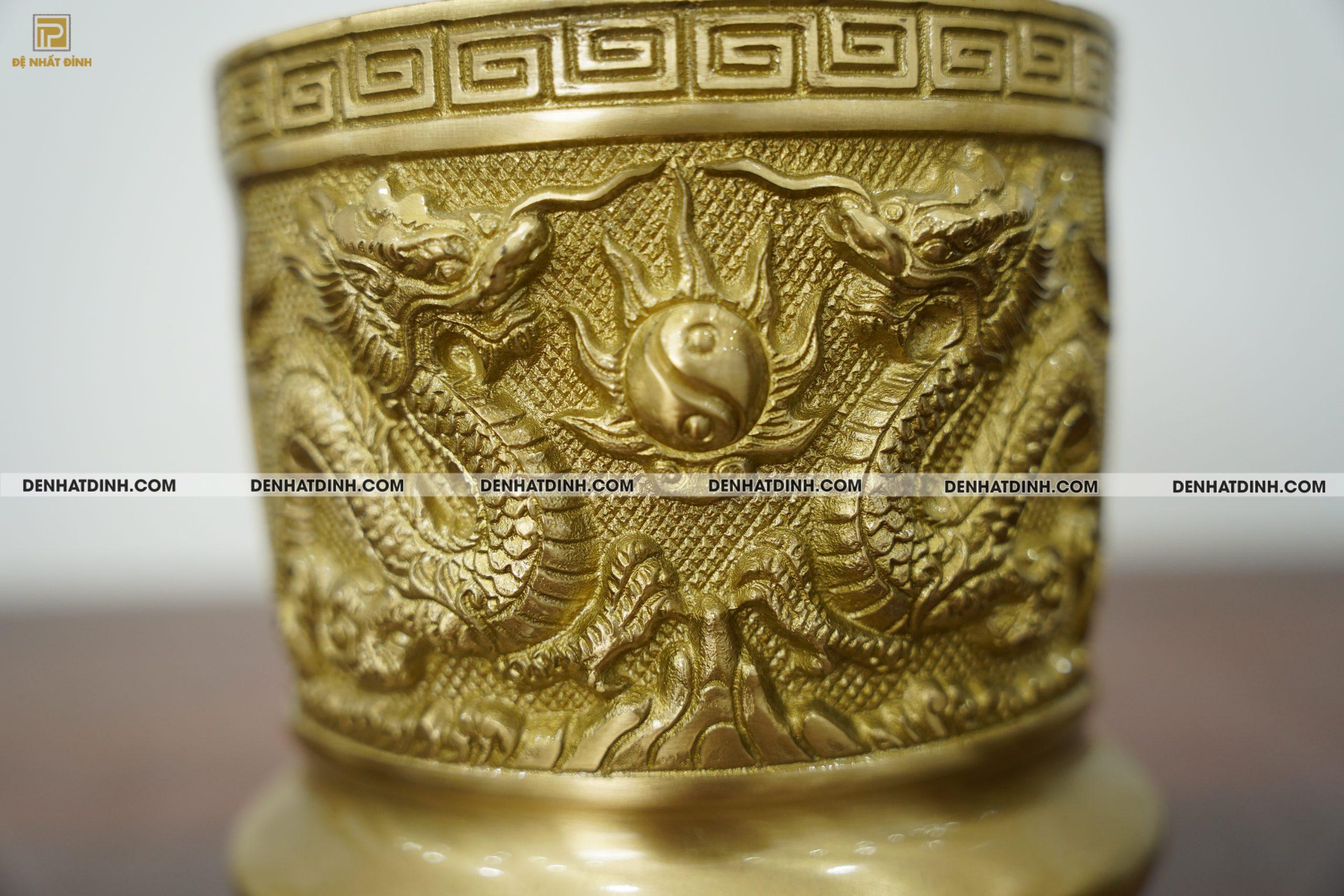 Bát hương bằng đồng 14 Mộc - Ảnh 6
