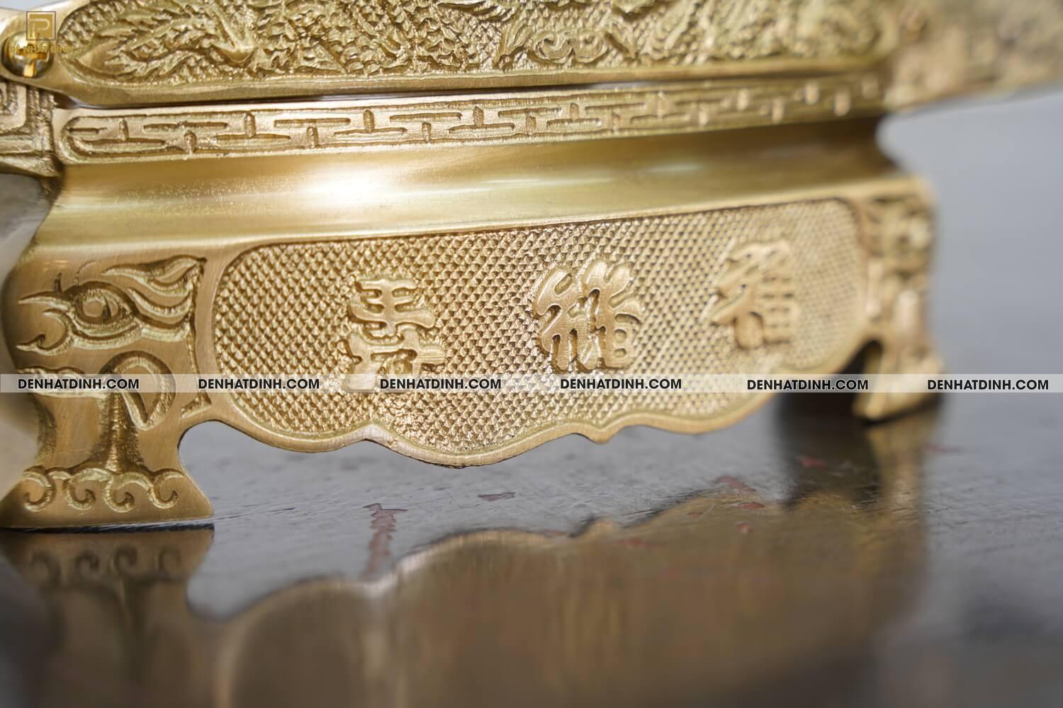 Khay chén 3 màu vàng mộc đồng catut - Ảnh 6