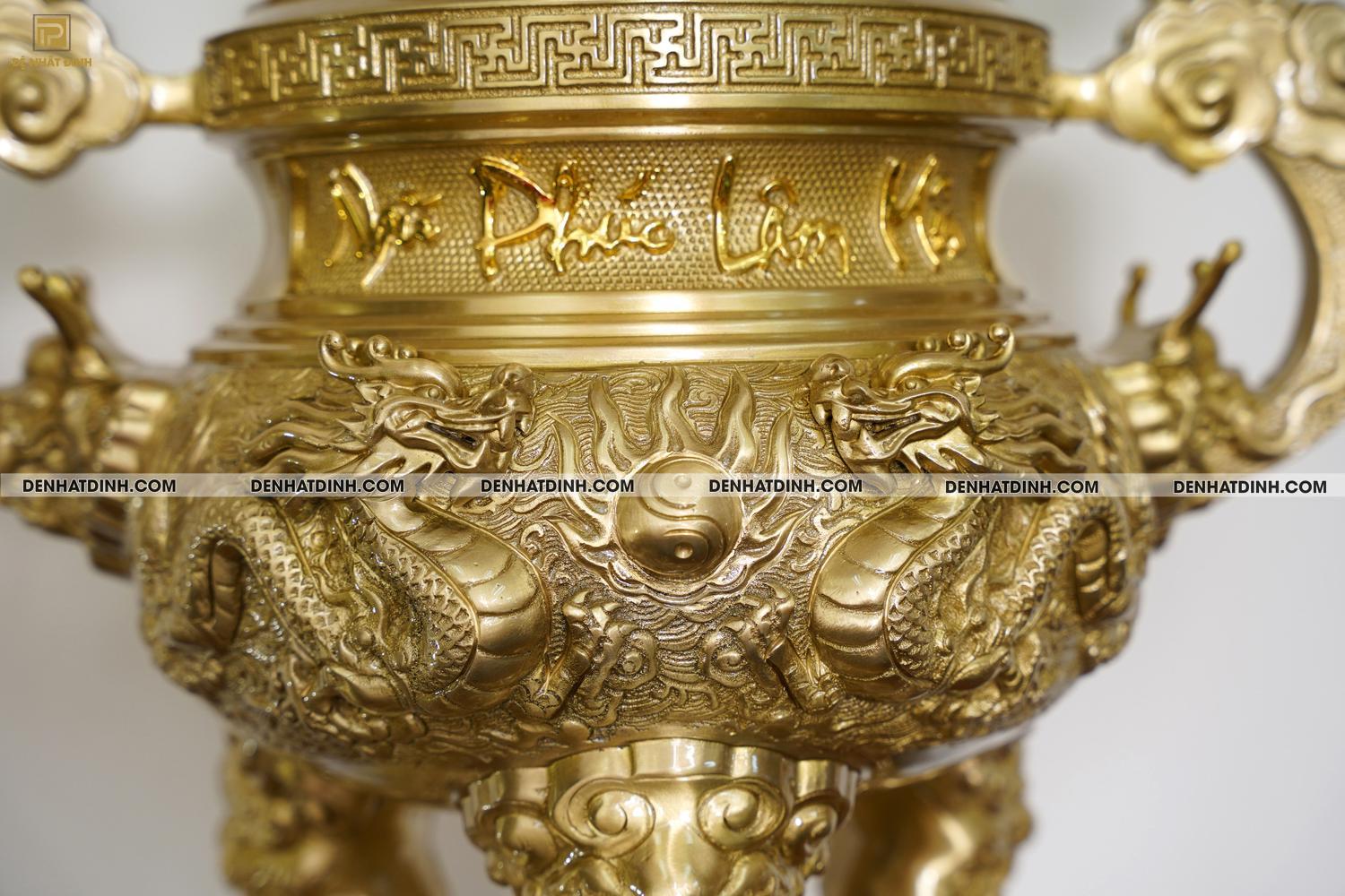 Bộ Ngũ Sự Song Long 65 cm Ngũ Phúc Lâm Môn - Màu Nguyên Chất - Ảnh 6