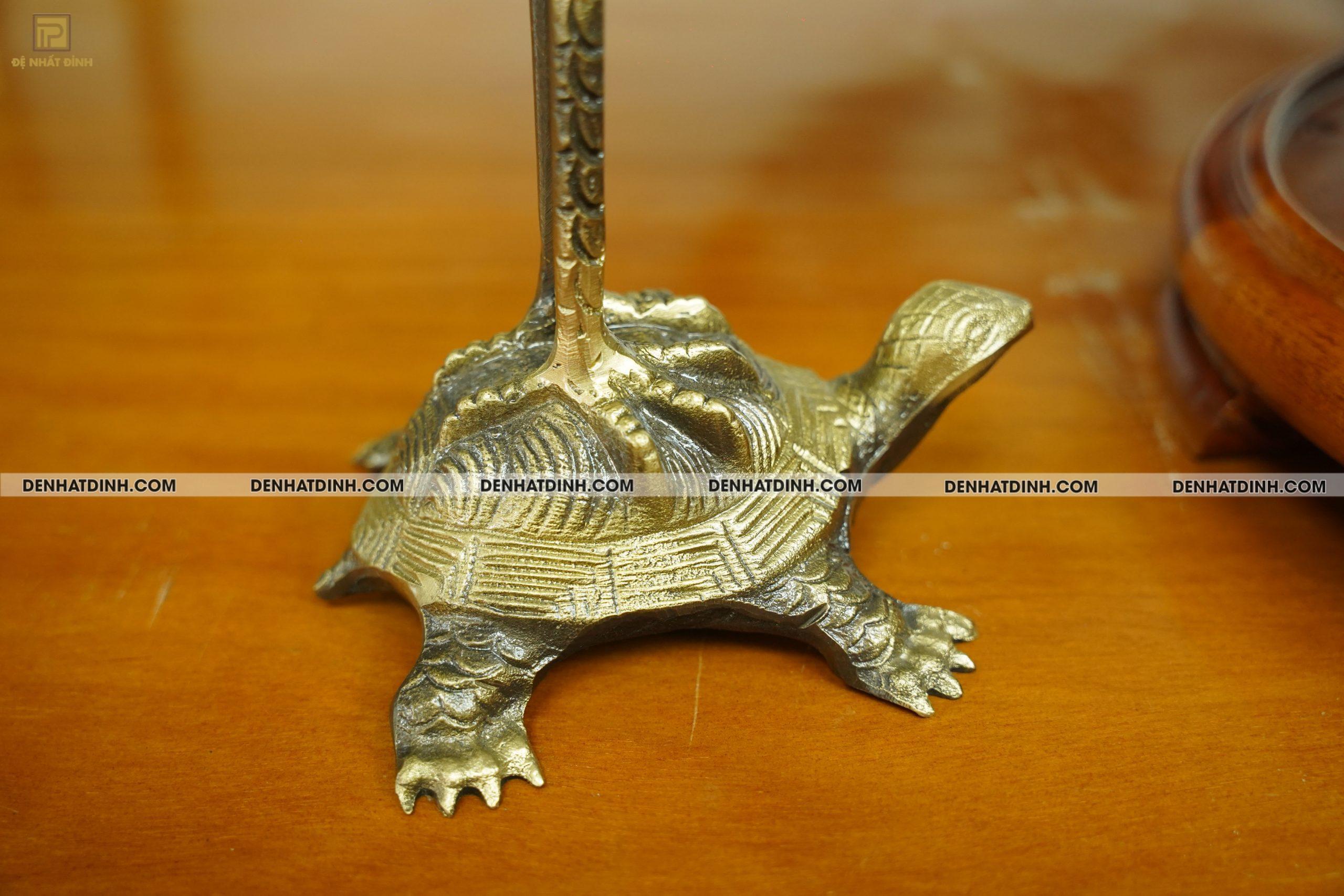 Bộ đỉnh đồng Tam sự hạc Hoa Sòi màu hun cổ đầy đủ kích thước - Ảnh 4