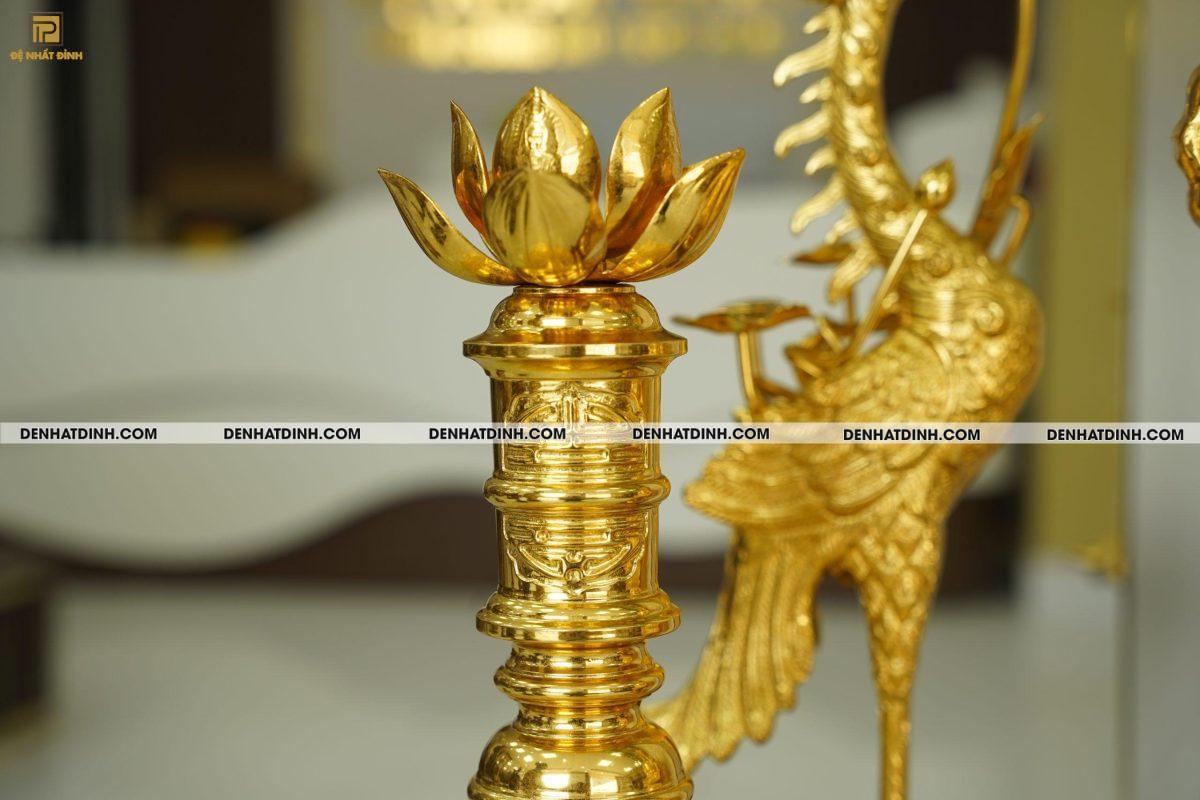 Bộ đỉnh đồng ngũ sự dát vàng 24K khắc 5 chữ Hán Phúc Lộc Thọ Khang Ninh - Ảnh 3