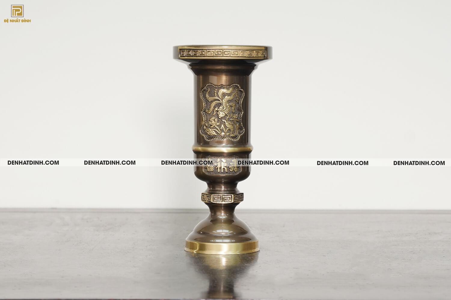 Ống hương cao 35cm màu hun giả cổ - OH35CN - Ảnh 4