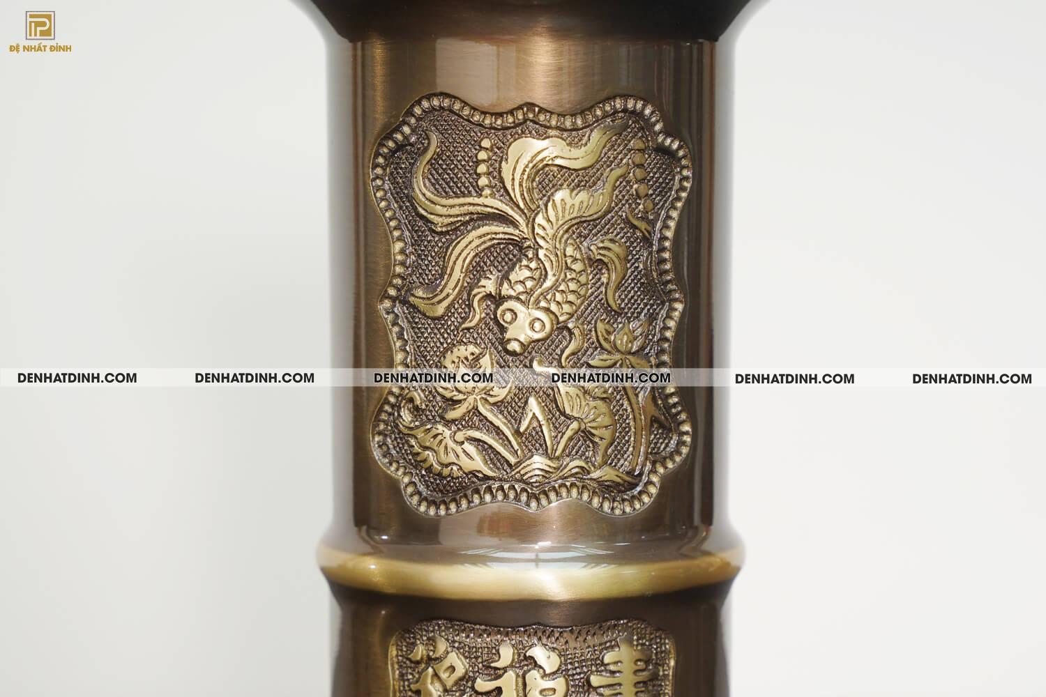 Ống hương cao 35cm màu hun giả cổ - OH35CN - Ảnh 6