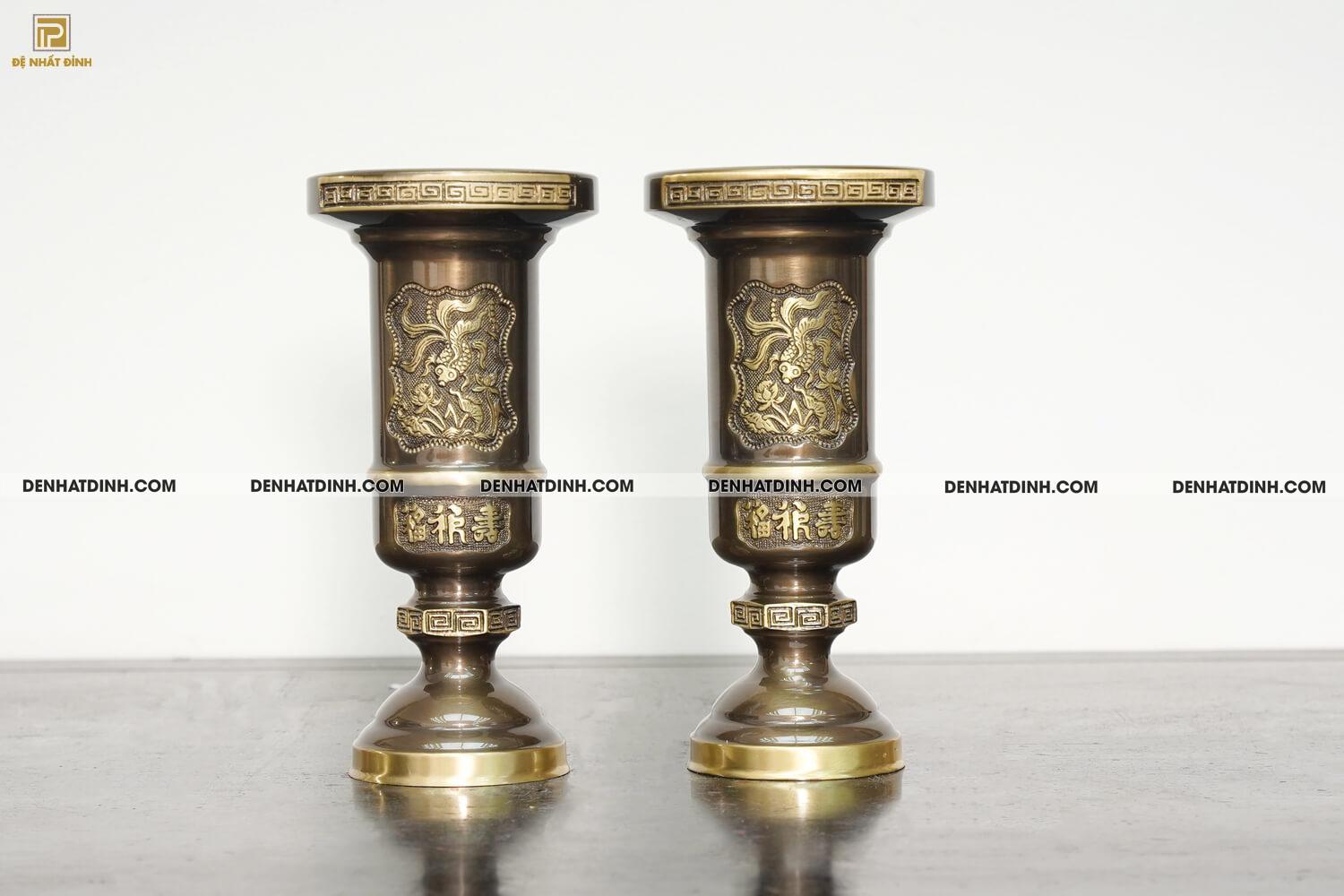 Ống hương cao 35cm màu hun giả cổ - OH35CN