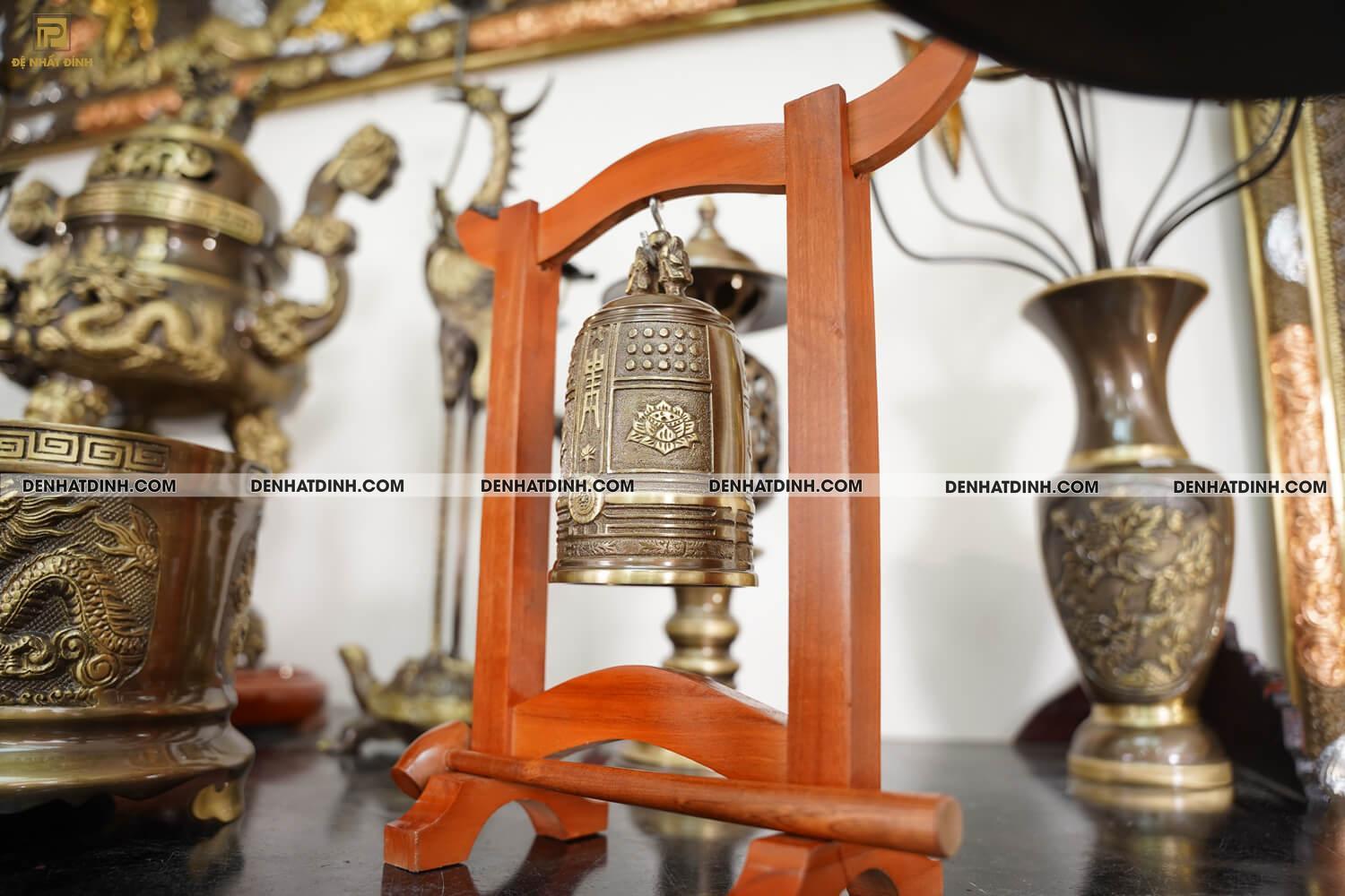 Bộ đồ thờ bằng đồng đầy đủ gồm đỉnh ngũ sự Song Long 65cm mẫu 3 CN kèm đầy đủ phụ kiện - Ảnh 14