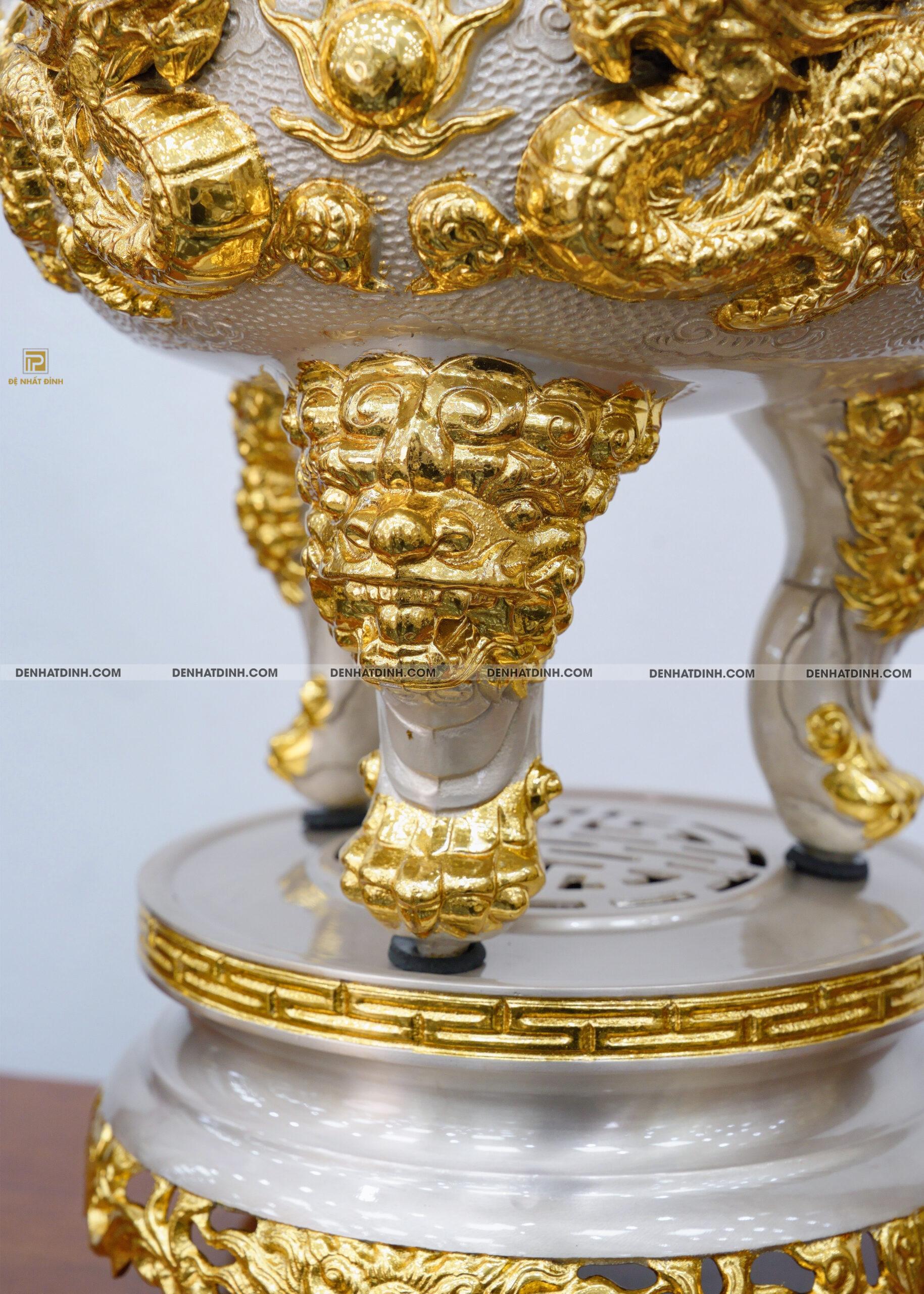 Bộ tam sự hạc Kim Bảo mạ bạc vàng - Ảnh 13