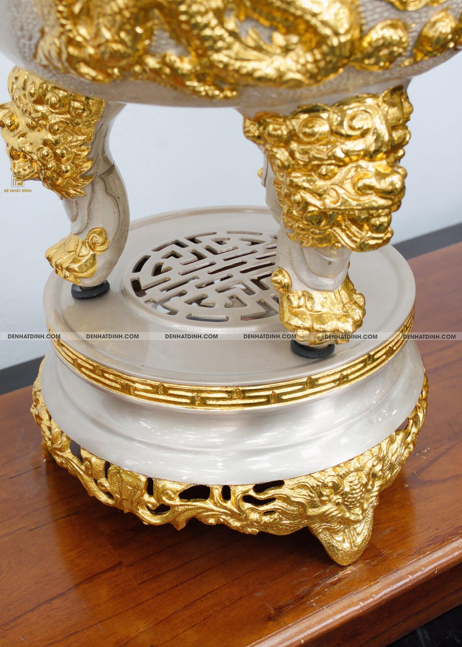 Bộ tam sự hạc Kim Bảo mạ bạc vàng - Ảnh 7