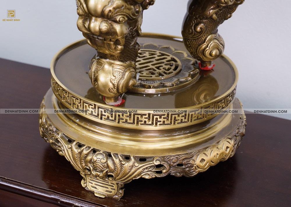 Bộ ngũ sự Phụng Gia Tiên Tứ Linh màu hun cổ kèm phụ kiện - Ảnh 10