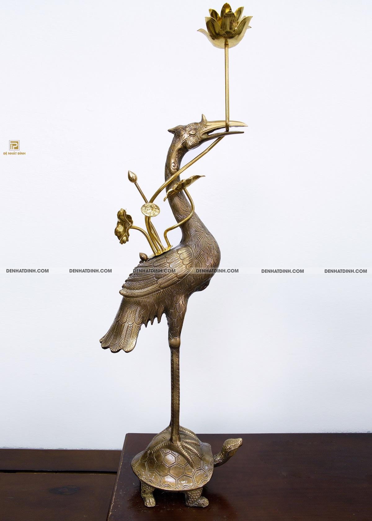 Bộ ngũ sự Phụng Gia Tiên Tứ Linh màu hun cổ kèm phụ kiện - Ảnh 7