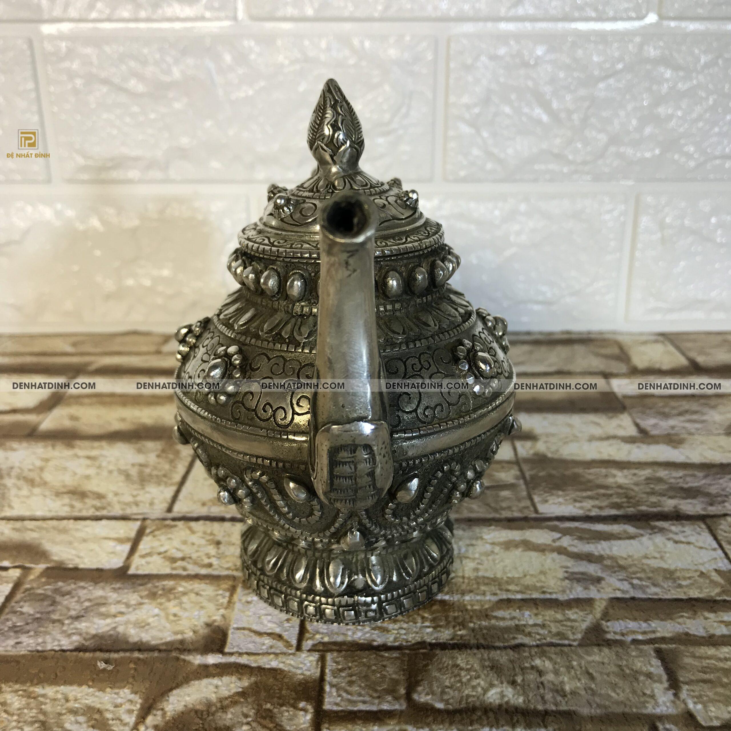 Ấm đồng cổ hoa văn rồng - Ảnh 5