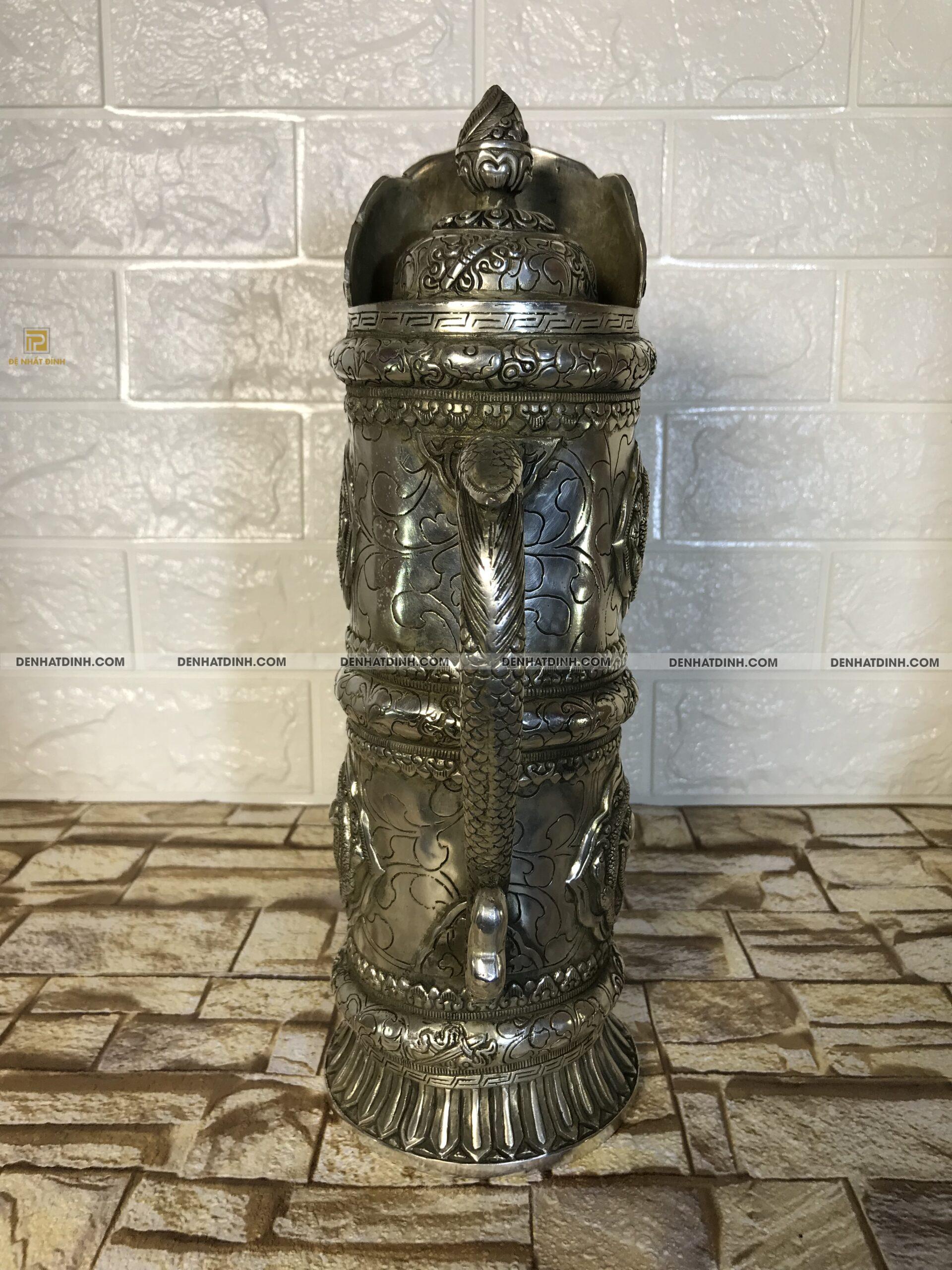 Ấm đồng cổ chạm rồng - Ảnh 7