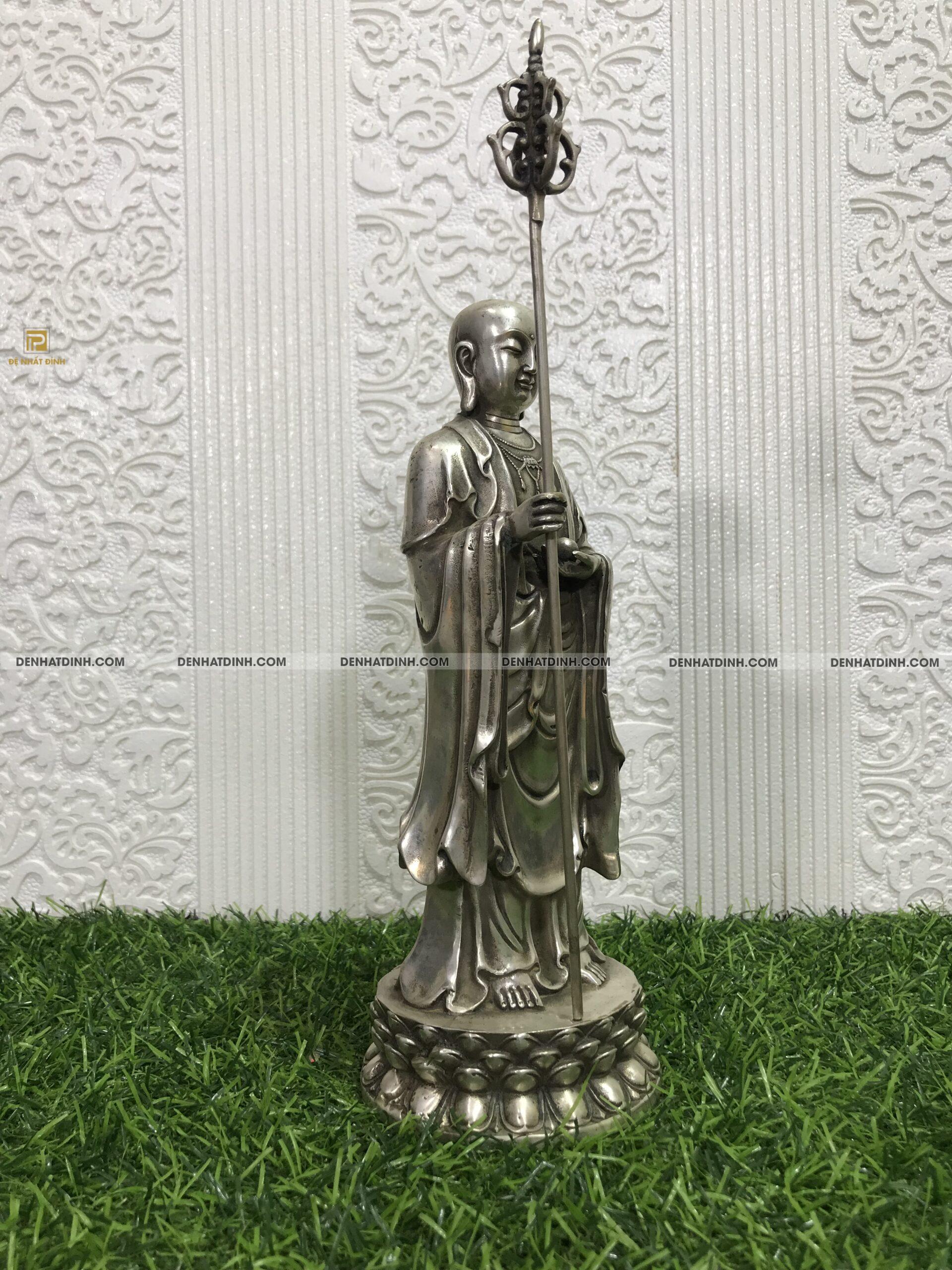 Tượng địa tạng vương bồ tát bằng đồng - Ảnh 3