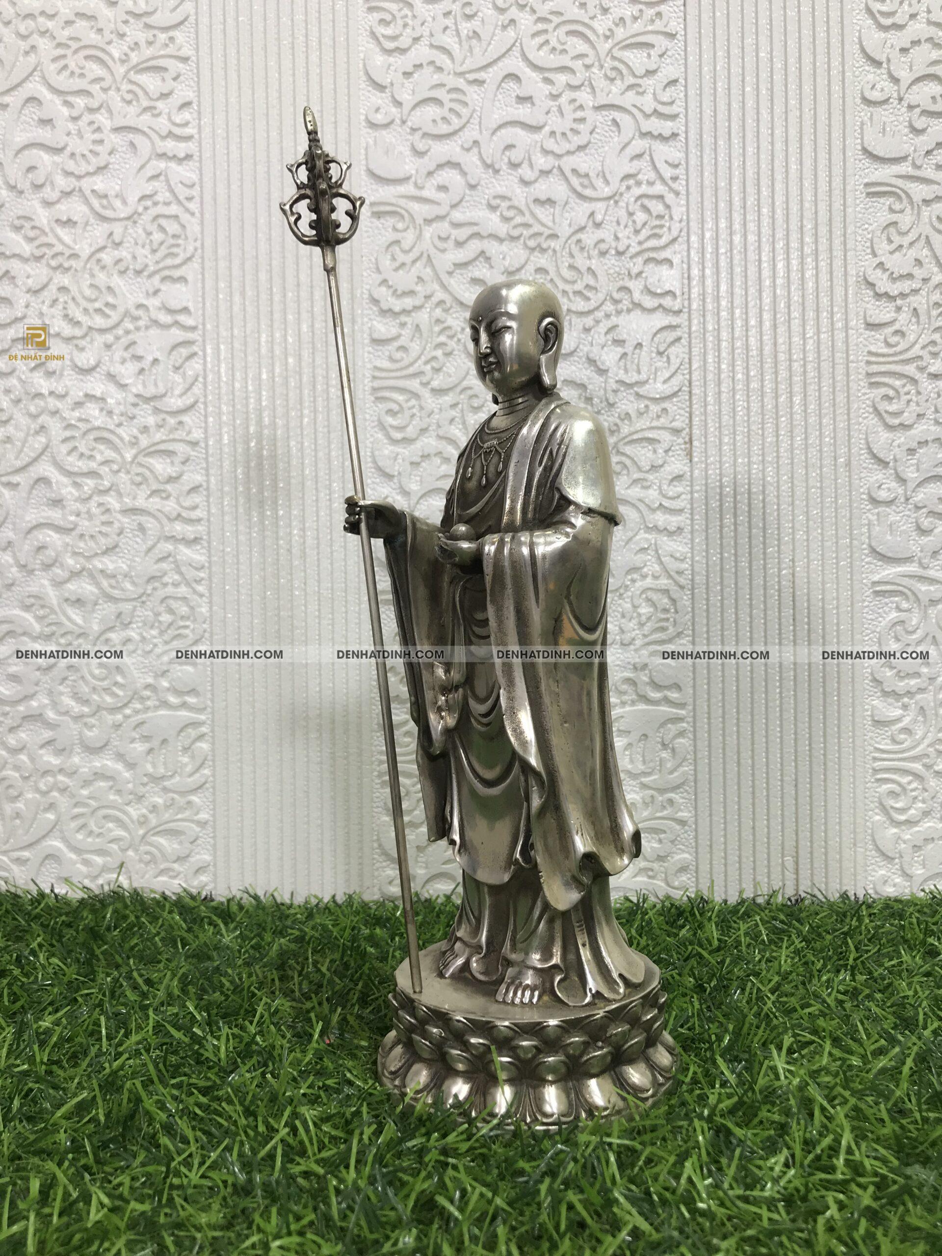 Tượng địa tạng vương bồ tát bằng đồng - Ảnh 4