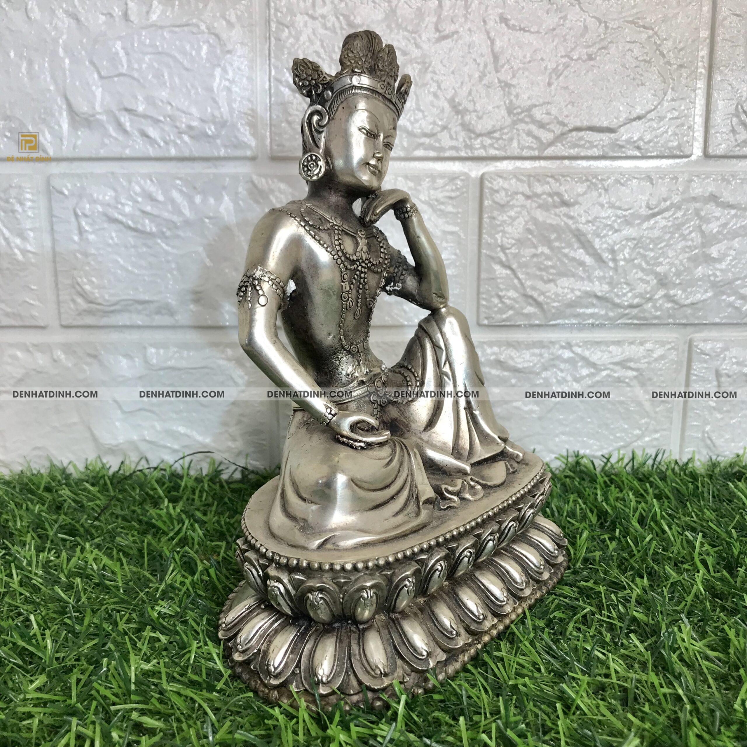 Tượng Quan Âm Tara ngồi trên đài sen - Ảnh 4