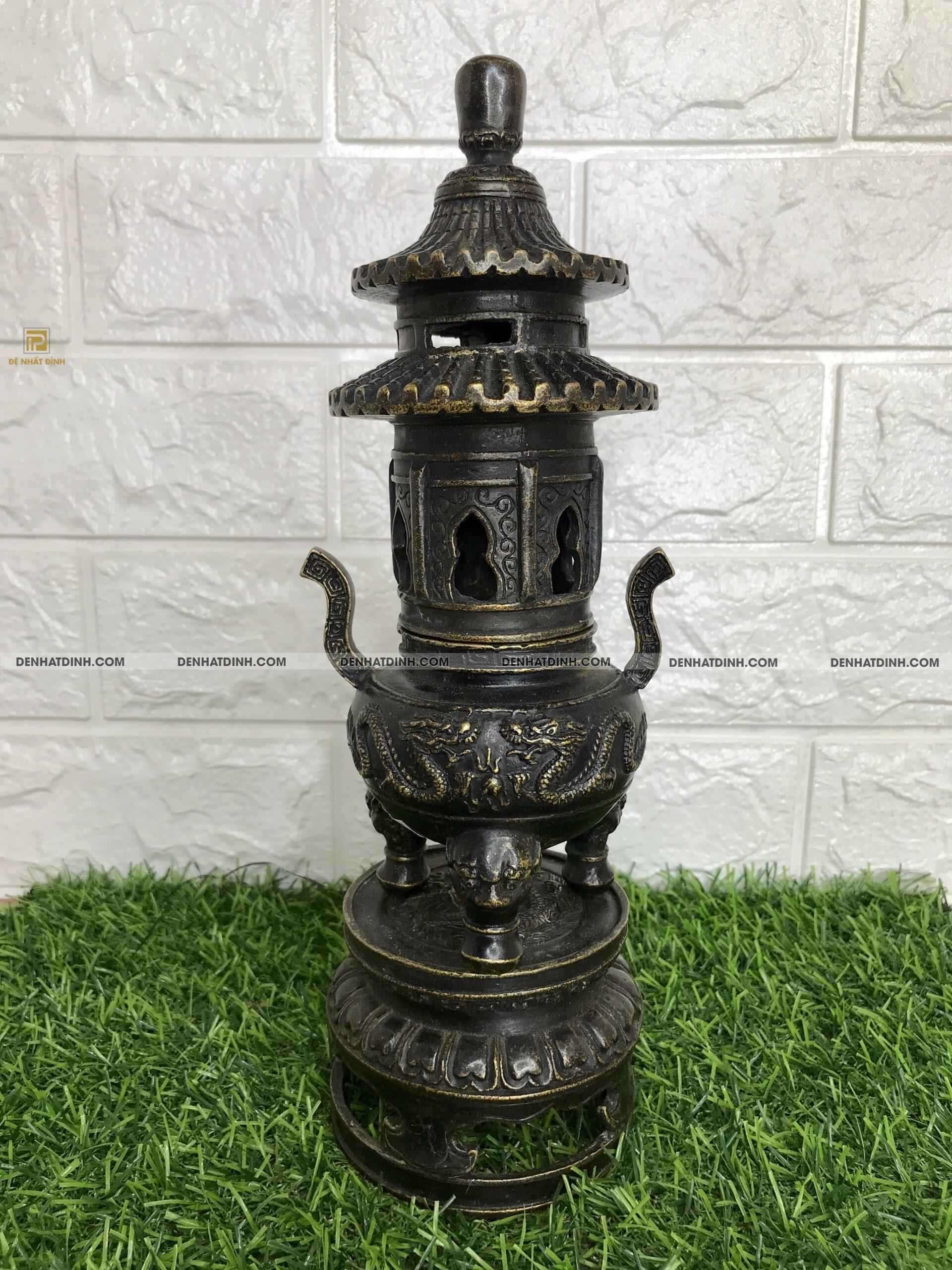 Đèn tháp đồng Long Phụng