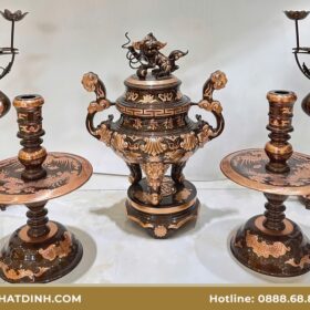 Giá bộ đỉnh đồng đỏ Ý Yên Nam Định bao nhiêu?