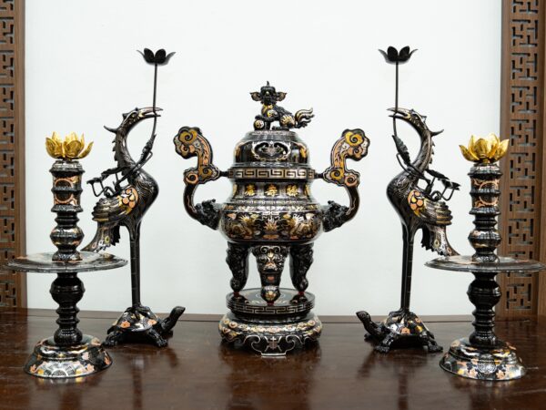 Đỉnh đồng Pháp Lam cao cấp, mẫu mã đẹp, nhiều màu tinh xảo